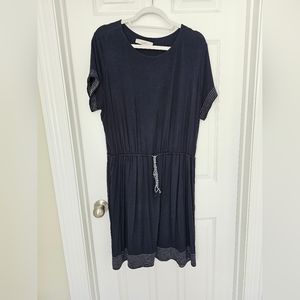 LOFT Navy draw string dress.